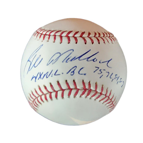 Bill Madlock Signed & Inscribed Baseball