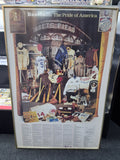 Pride Of America Framed Poster COA 12 MLB Authentic Signatures