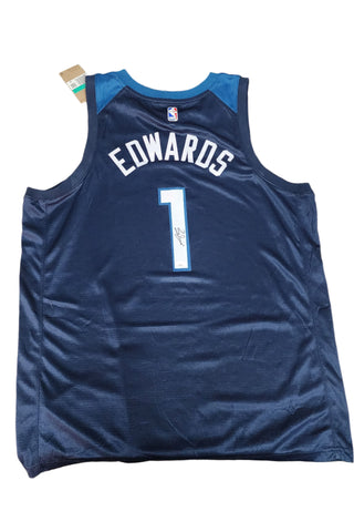 Anthony Edwards Signed Nike Jersey