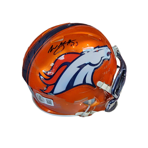Willis McGahee Signed Mini Broncos Helmet