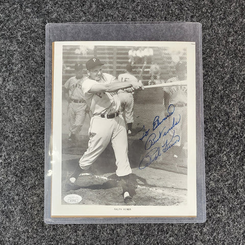 Ralph Kiner Signed Photo "To Edward Best Wishes" 8x10