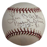 Len Barker Signed Baseball JSA COA