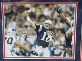 TOM BRADY SIGNED FRAMED PHOTO