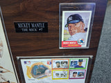Mickey Mantle Signed 8x10 Photo on Plaque