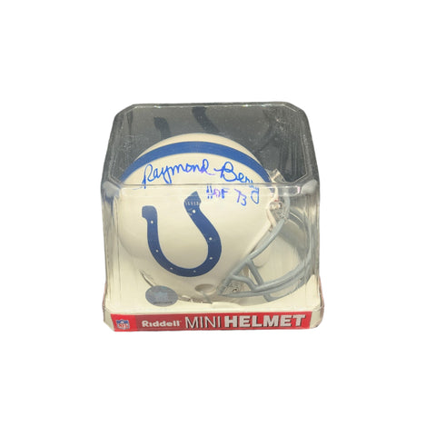 Raymond Berry Signed Mini Helmet