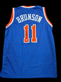 Jalen Brunson Signed Blue New York Knicks Jersey