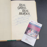 Dom DiMaggio Signed "Real Grass, Real Heroes" Hardcover Book