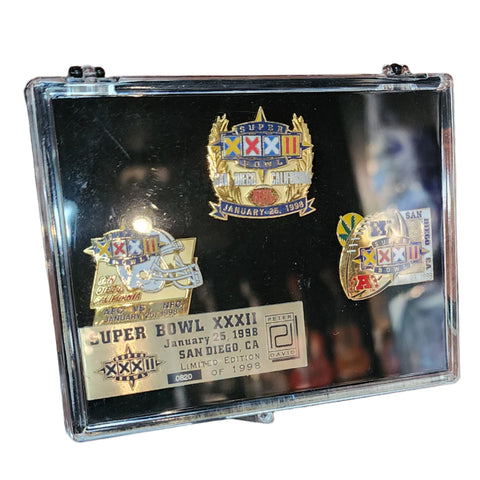 Super Bowl XXXII January 25, 1998 San Diego Limited Edition/1998 Pin Set