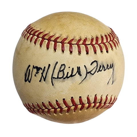 Bill Terry Signed Rawlings Baseball