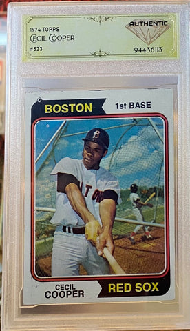 Cecil Cooper Baseball Card 1974 TOPPS #523