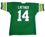 Johnny Lattner Signed Packers Jersey JSA COA