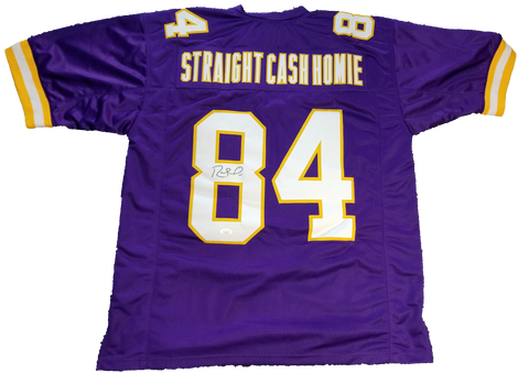 Randy Moss "Straight Cash Homie" Signed Vikings Jersey JSA Authenticated
