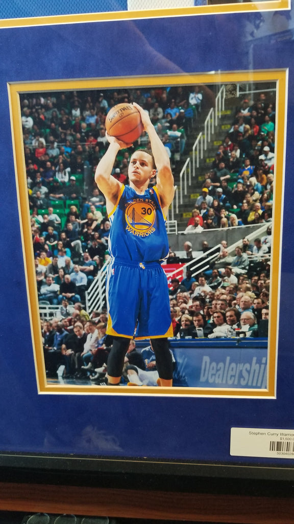 Stephen Curry Golden State Warriors Autographed Framed Jersey