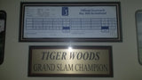 Tiger Woods Slam Tourney Used Signed Scorecard (Attestee) History!