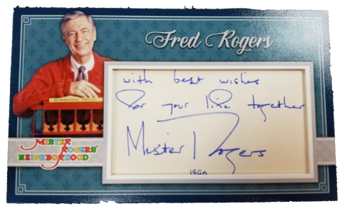 Fred Rogers Cut Signature Card