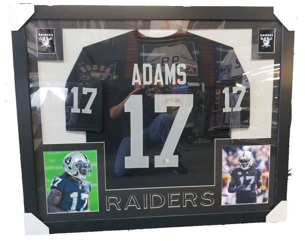 Davante Adams Signed Raiders Framed Jersey Beckett COA – All In Autographs