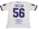 Lawrence Taylor Signed New York Giants Jersey With Career Stats PSA COA