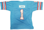 Warren Moon - Houston Oilers - Signed Jersey (Blue) JSA COA