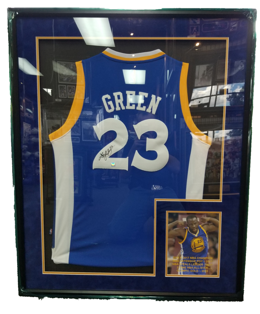 Draymond Green Golden State Warriors Signed Jersey blue w Stats