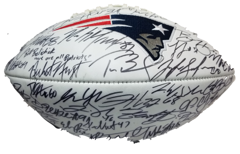 2016-17 New England Patriots Signed Football