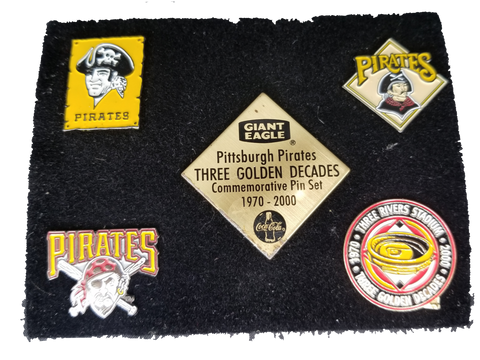 1970 - 2000 Pittsburg Pirates Three Golden Decades Commemorative Pin Set