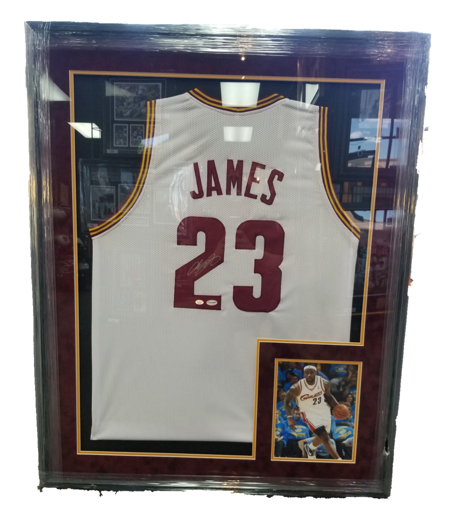 Lebron james signed sales cavs jersey