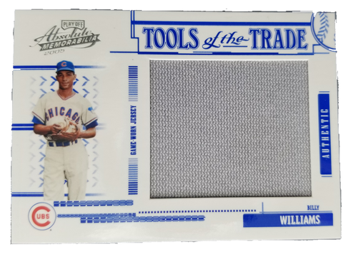 2005 Absolute Memorabilia Billy Williams Card With Authentic Worn Jersey /85