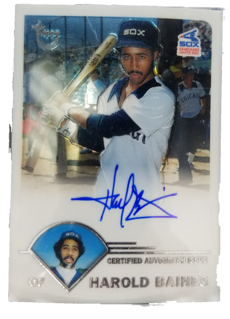 2003 Topps Harold Baines White Sox Signed Card – All In Autographs