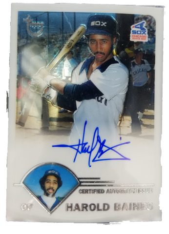 2003 Topps Harold Baines White Sox Signed Card