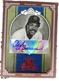 2005 Donruss Diamond Kings Andre Dawson Signed Chicago Cubs Card /50