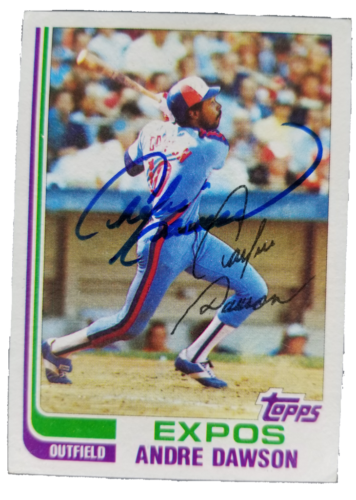 1982 Topps Chewing Gum Andre Dawson Montreal Expos Autographed