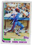 1982 Topps Chewing Gum Andre Dawson Montreal Expos Autographed Card