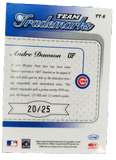 2003 Donruss Team Trademarks Andre Dawson Chicago Cubs Signed Card "The Hawk" /25