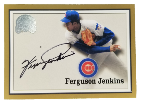 2000 Fleer Ferguson Jenkins Signed Chicago Cubs Card