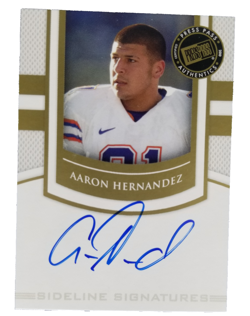 Aaron Hernandez Autographed Jersey