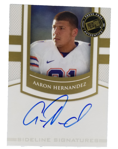 2010 Aaron Hernandez Signed Rookie Card #SS-AH