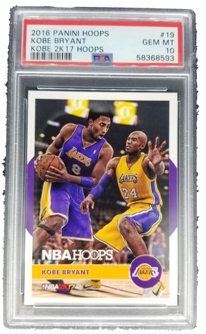 2016 Panini Hoops Kobe Bryant #19 Kobe 2k17 Hoops PSA GEM MT 10