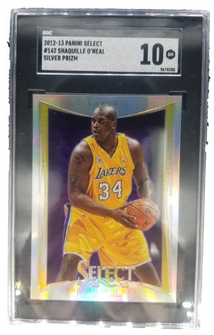 2012-13 Panini Select #142 Shaquille O’Neal Silver Prizm SGC 10