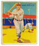 1934 Diamond Stars Max Bishop Trading Card