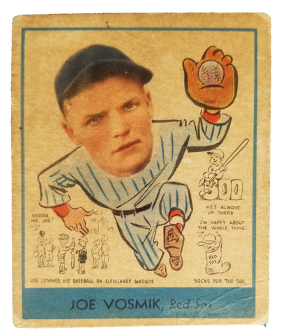 Goudey Gum Co. Joe Vosmik Trading Card