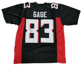 Russell Gage Signed Black Falcons Jersey Beckett Authenticated