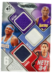 SP Game Used 6 Star Swatches Card /99- Bernard King, Clyde Drexler, Richard Jefferson, Kobe Bryant, Carmelo Anthony, Devin Harris