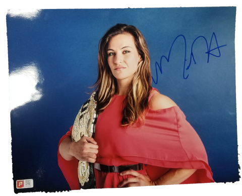 Miesha Tate Signed UFC 11x14 Photo PA COA