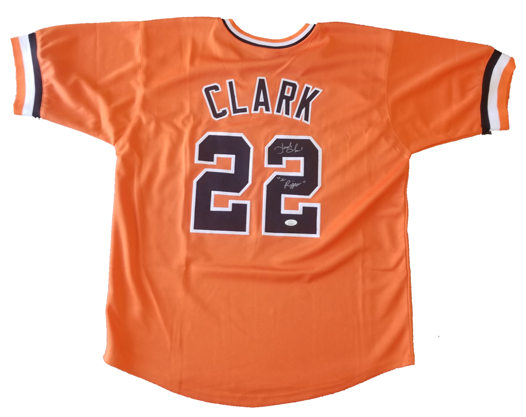 Jack Clark - Orange - Signed San Francisco Giants Jersey - COA JSA – All In  Autographs