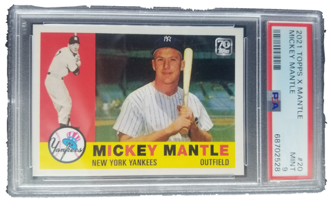 2021 Topps X Mantle #20 Mickey Mantle PSA 9