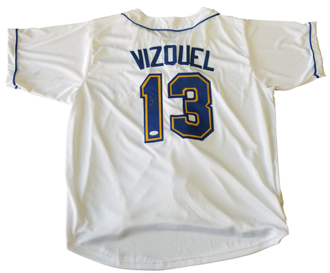 Omar Vizquel Signed Seattle Mariners Jersey JSA COA