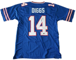 Stefon Diggs Signed Bills Jersey (Blue) Beckett COA