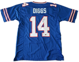 Stefon Diggs Signed Bills Jersey (Blue) Beckett COA