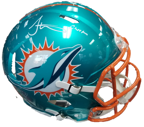 Tyreek Hill Signed Full Size Dolphins Turquoise Helmet Inscribed "Cheetah" Beckett COA
