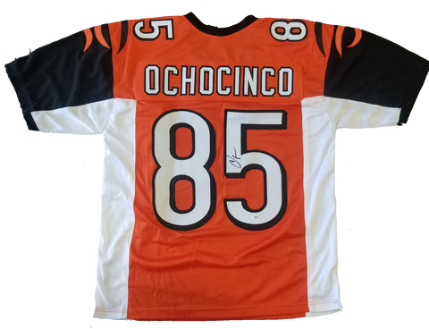 Chad Ochocinco Signed Orange Bengals Jersey PSA COA